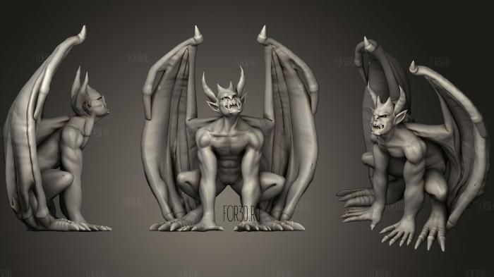 Gargoyle 3d stl for CNC